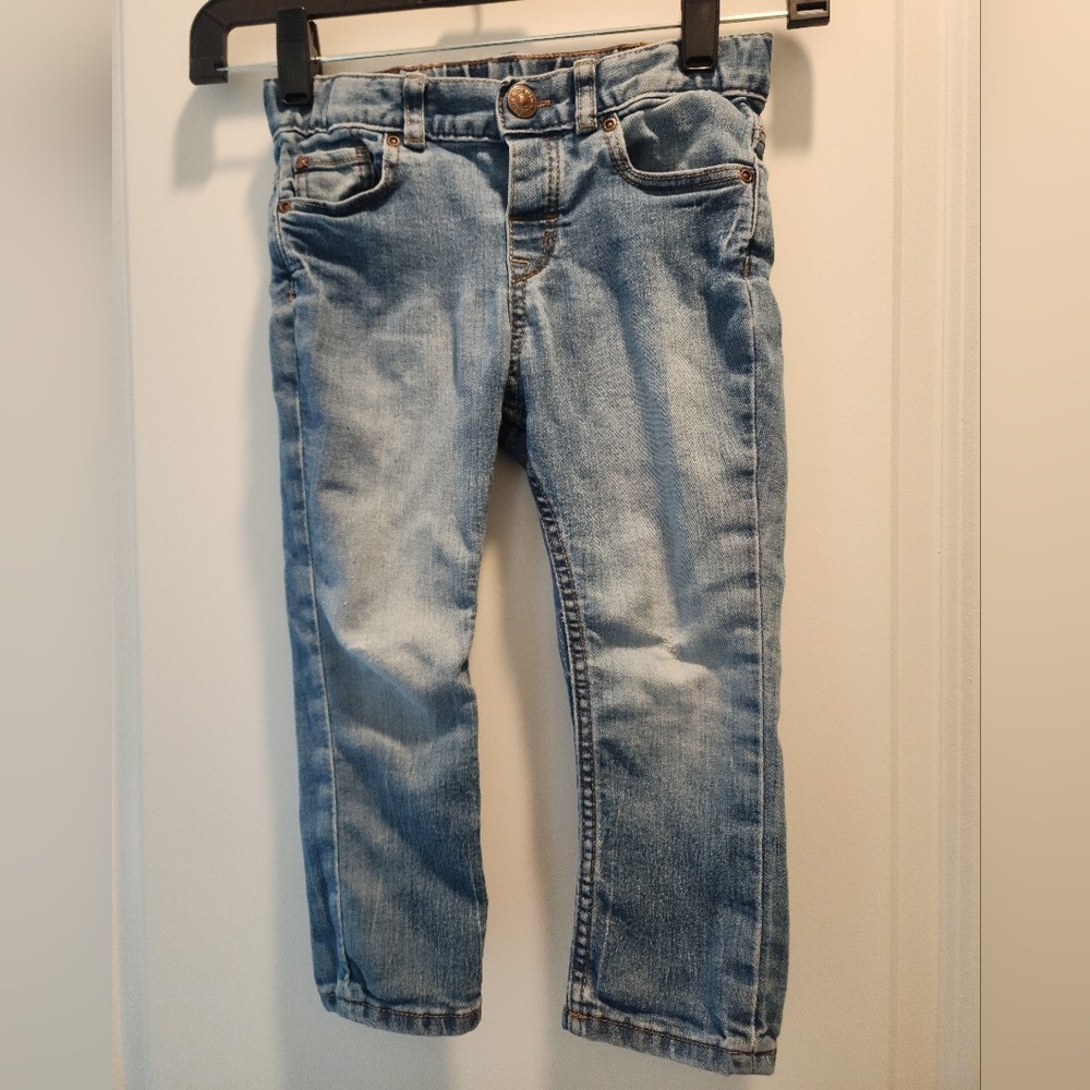 Kids sz18M‎ Denim Jeans Light Wash Distressed Holiday Everyday Pants